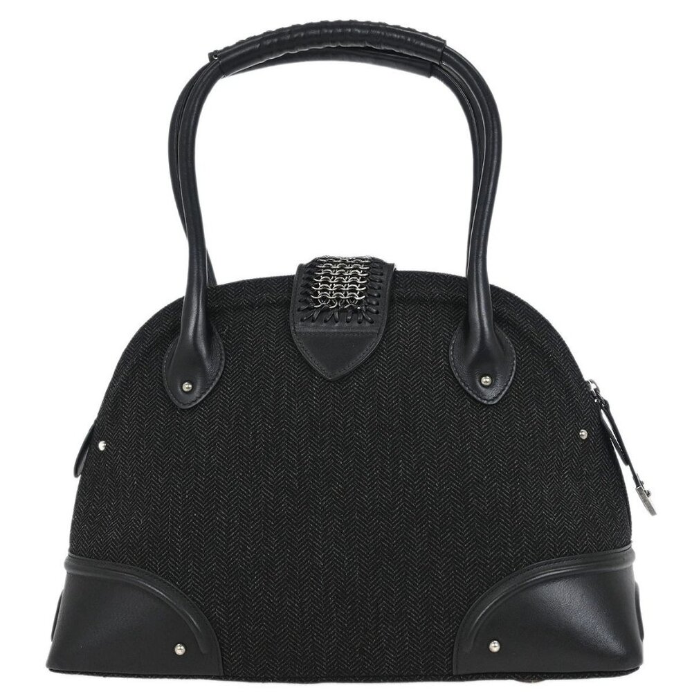 Christian Dior Black Canvas Jeanne Handbag 05-MA-0057 116917 - Picture 2 of 10